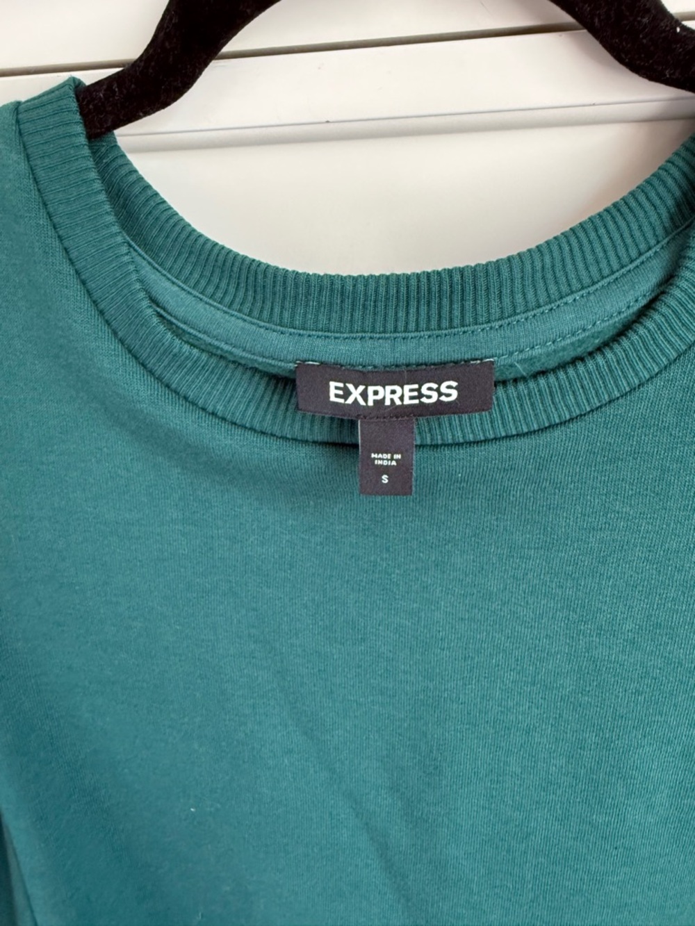 Express Teal Green Crewneck Sweater